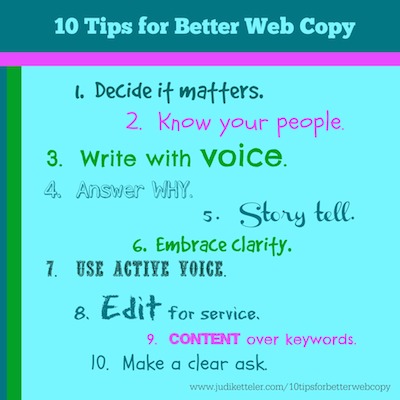 10 tips for better web copy